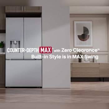 LG 36" 24 cu.ft. Zero Clearance™ Counter-Depth MAX® French 3-Door Refrigerator | Ice & Water Dispenser | Dual Ice Maker with Craft Ice®, LF24Z6530S